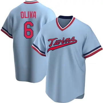 Tony Oliva Youth Minnesota Twins Replica Road Cooperstown Collection Jersey - Light Blue