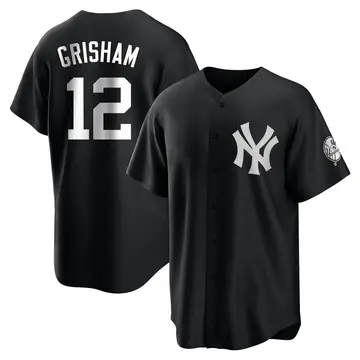 Trent Grisham Youth New York Yankees Replica Jersey - Black/White