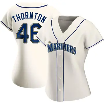Trent Thornton Women's Seattle Mariners Authentic Alternate Jersey - Cream
