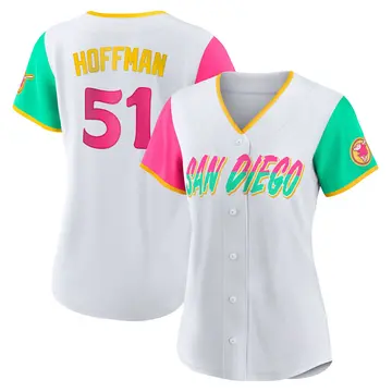 Trevor Hoffman Women's San Diego Padres Replica 2022 City Connect Jersey - White