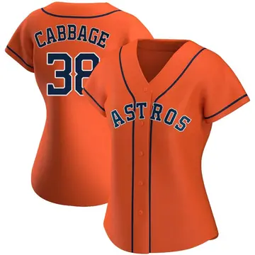 Trey Cabbage Women's Houston Astros Authentic Alternate Jersey - Orange