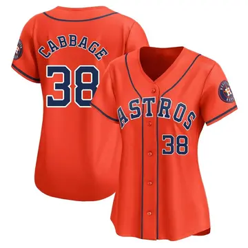 Trey Cabbage Women's Houston Astros Limited Alternate Jersey - Orange