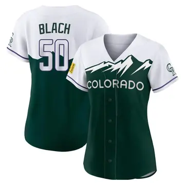 Ty Blach Women's Colorado Rockies Authentic 2022 City Connect Jersey - Green