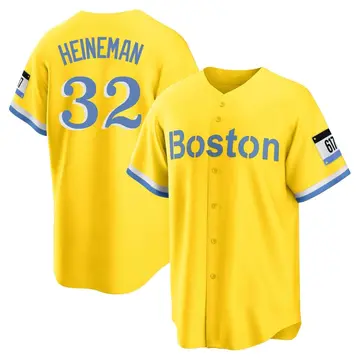 Tyler Heineman Youth Boston Red Sox Replica Blue 2021 City Connect Player Jersey - Gold/Light