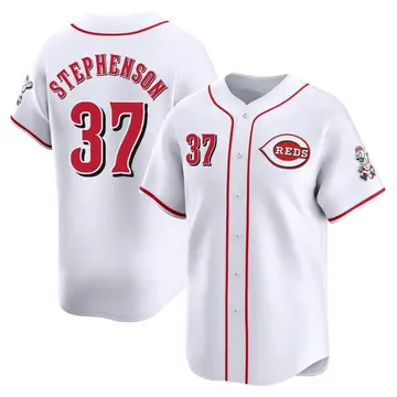 Tyler Stephenson Men's Cincinnati Reds Limited Home Jersey - White
