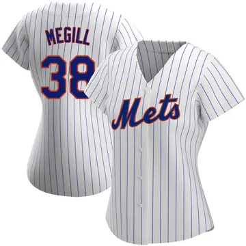 Tylor Megill Women's New York Mets Authentic Home Jersey - White
