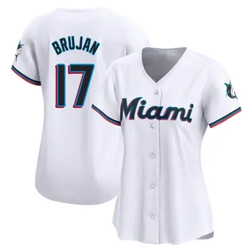 Vidal Brujan Women's Miami Marlins Limited Home Jersey - White