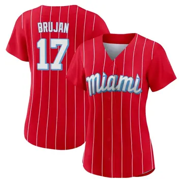 Vidal Brujan Women's Miami Marlins Replica 2021 City Connect Jersey - Red