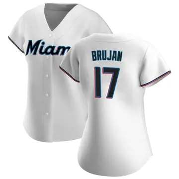 Vidal Brujan Women's Miami Marlins Replica Home Jersey - White