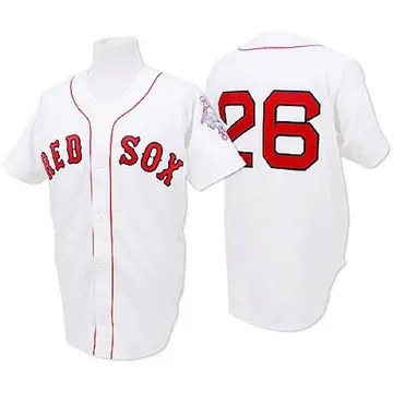 Wade Boggs Men's Boston Red Sox Authentic 1987 Throwback Jersey - White