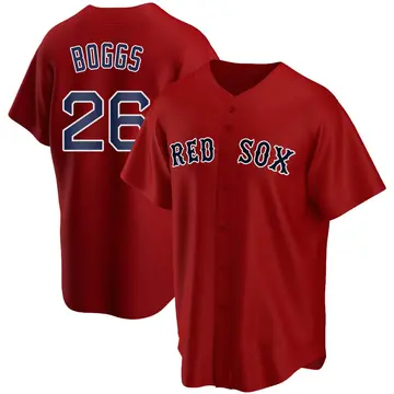 Wade Boggs Men's Boston Red Sox Replica Alternate Jersey - Red