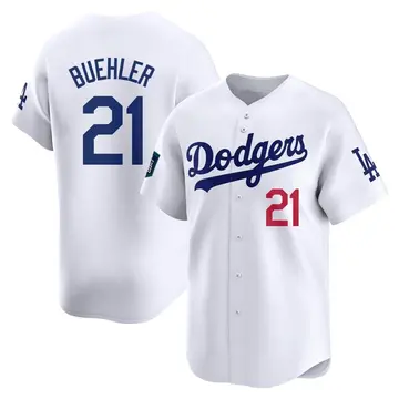 Walker Buehler Men's Los Angeles Dodgers Limited 2024 World Tour Seoul Series Home Jersey - White
