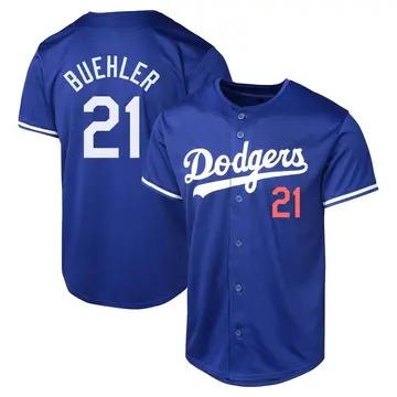 Walker Buehler Men's Los Angeles Dodgers Limited Alternate Jersey - Royal