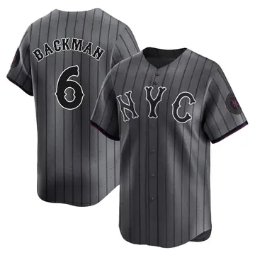 Wally Backman Men's New York Mets Limited Graphite 2024 City Connect Jersey