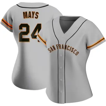 Willie Mays Women's San Francisco Giants Authentic Road Jersey - Gray