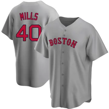 Wyatt Mills Youth Boston Red Sox Replica Road Jersey - Gray