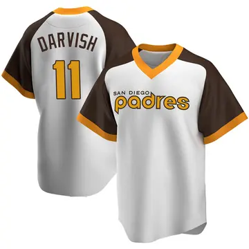 Yu Darvish Men's San Diego Padres Replica Home Cooperstown Collection Jersey - White